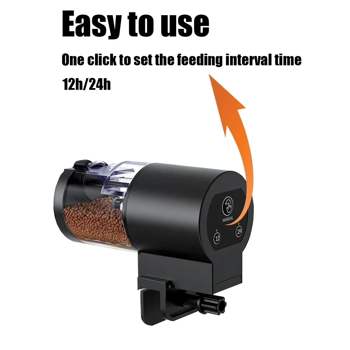 Automatic Fish Feeder for Aquarium,100Ml Capacity Auto Fish Feeders Easy to Set up with Battery - Image 3