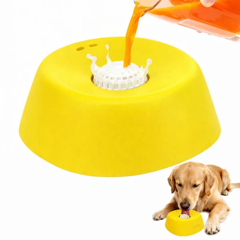 Slow Feeder Lick Bowl for Liquid Dog Treats Spill-Resistant Lick Mat with Rolling Ball for Bone Broth & Yogurt - Image 12