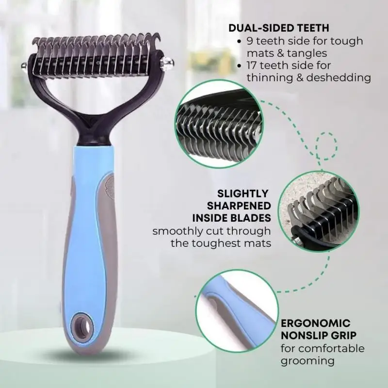 Pet Hair Removal Comb for Dogs & Cats - Image 4